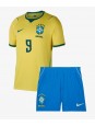 Brazílie Matheus Cunha #9 Domácí dres pro děti MS 2026 Krátký Rukáv (+ trenýrky)